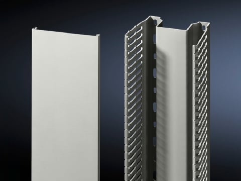 Cable duct, for vertical TS section, Width 50 mm, for assembly on one vertical enclosure section in the area of the side panel., Width 100 mm, for assembly on two bayed enclosure sections in the baying area.