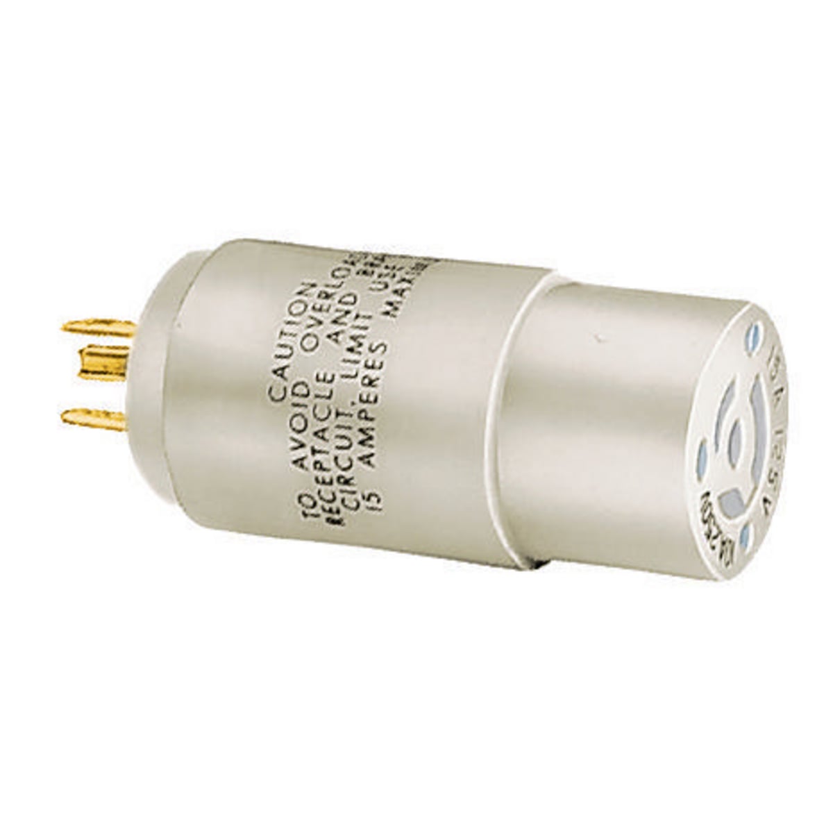 Adapters, NEMA 5-15P to 15A NON-NEMA Locking