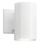 This one light, Wall Cylinder features our White finish and uses a BR-30 bulb that produces 65-watts (max.) of pure light. It measures 7in; high, is U.L. listed for wet location, and is a Dark Skies compliant fixture.