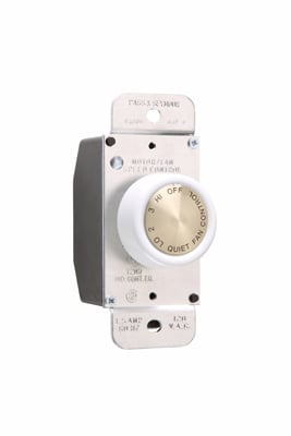94004W Rotary Fan Speed Control, White
