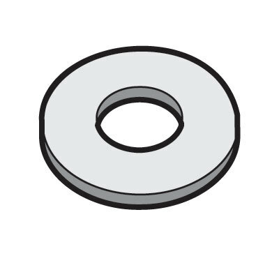 EZFW3/8EZ - FLAT WASHER-100/cs
