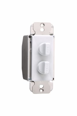 94315W Rotary Dual Fan Speed|Dimmer Control, White