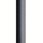 Constructed from aluminum, this versatile Painted Black outdoor post is a lighting support necessity.