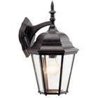 The Madison 17in; 1 light outdoor wall light features a classic look with its Black finish and clear beveled glass.  The Madison outdoor wall light is perfect in a traditional environment.