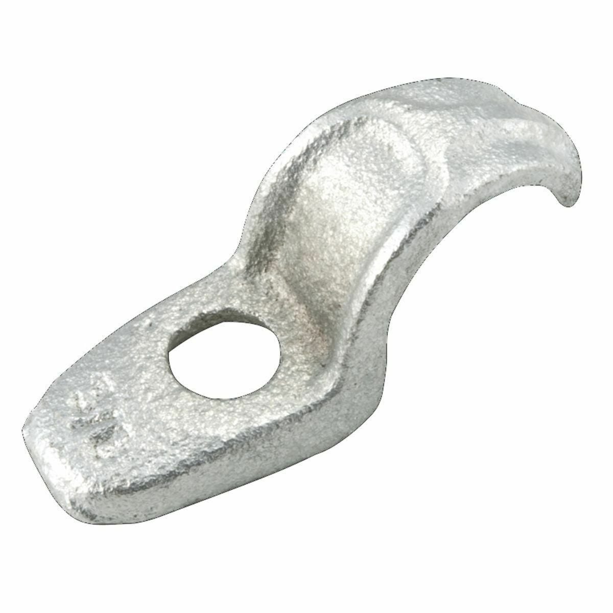 One Hole Straps Malleable Iron, 1/2 In. Trade Size