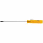 Screwdriver, 1/8-Inch Cabinet, Pocket Clip, 3-Inch, Screwdriver with tough amber, smooth Comfordome handle fits in the palm of the hand comfortably