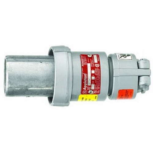 Powertite; Grounding Style 1 Shell Only Clamping Ring Plug; 60 Amp, 600 Volt AC at 50 - 400 Hz/250 Volt DC, 3-Pole, 3-Wire, 3 Phase, Pressure Wire Terminal