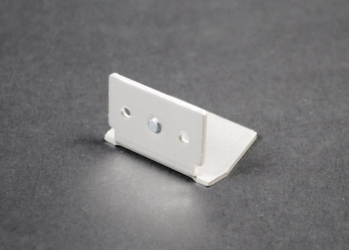 Raceway Blank End Fitting; Satin Anodized