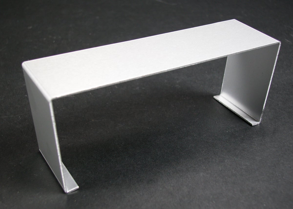 Raceway Cover Clip, 2-Channel Large, For Use With: AL5200 Raceway System, 1-1/2 in L, Aluminum, Satin Anodized