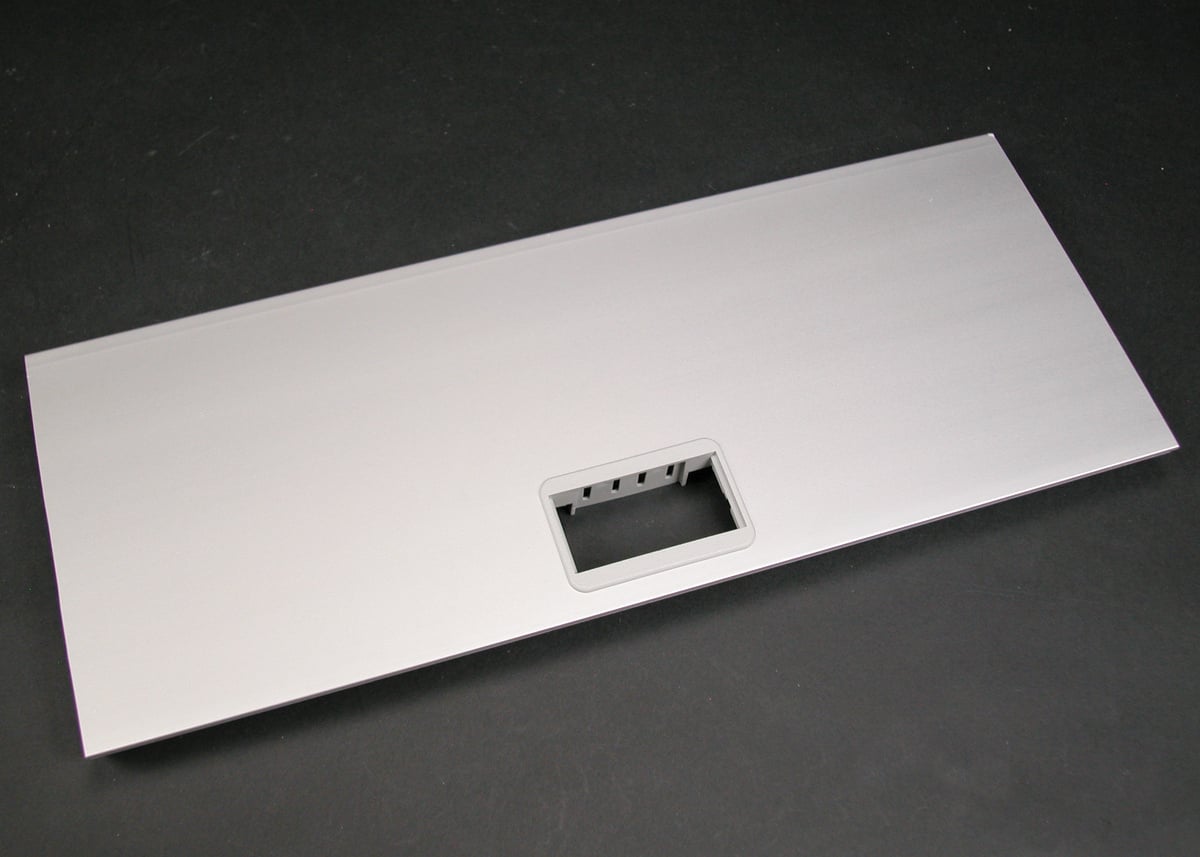 Mini Adapter Cover Plate; 12 Inch Length x 4-7/8 Inch Width, Aluminum
