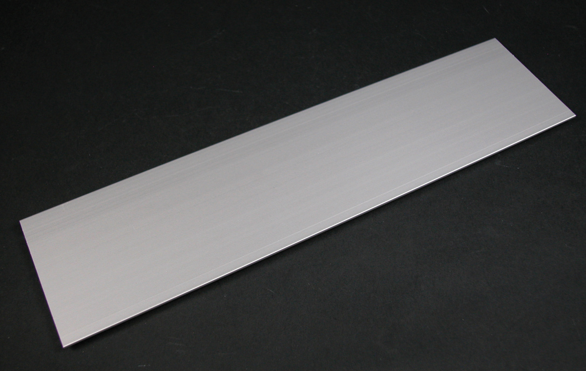 Blank Cover Plate, 2-Channel, For Use With: Ortronics®ALA3800 Series Raceway, Aluminum, Gray, Satin Anodized, 12 in L x 3 in W