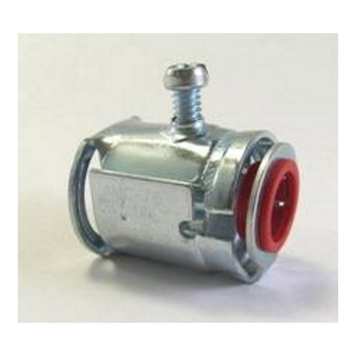 Bridgeport Fittings AMC-75 3/4 inch EZ Lock AC/MC/FMC connector is designed for ease of use. The AMC-75 installs quickly without the need of a locknut and requires only the tightening of one screw. It accepts a wide range of cables with an outer Diamete