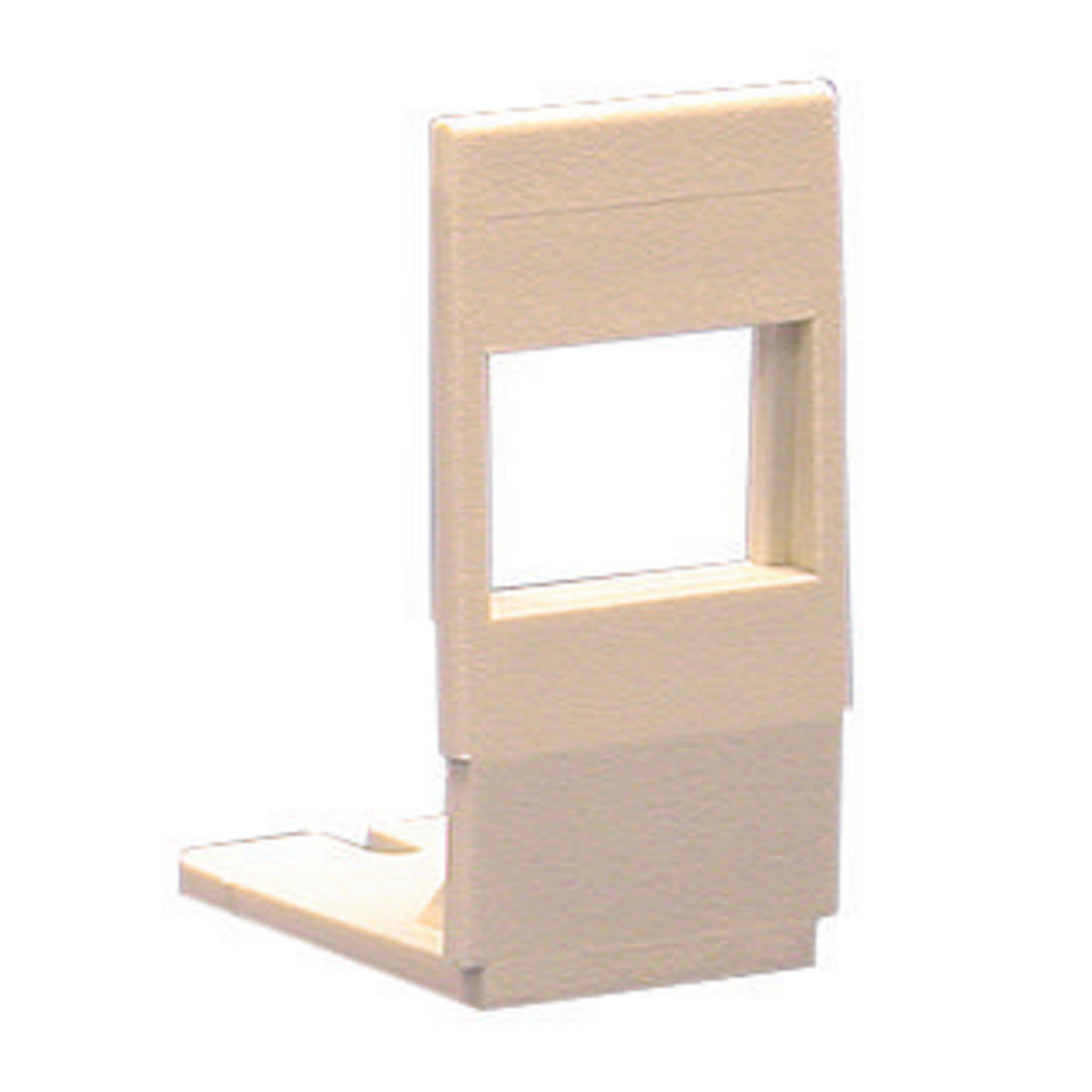 Data Housing Hardware, AMO Bracket, Single Keystone, Light Almond/Office White