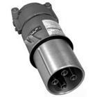 3-Pole Pin & Sleeve Plug, 600 VAC, 250 VDC, 200 A, 3-Wire