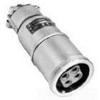 Powertite; Pin and Sleeve Connector Body; 60 Amp, 600 Volt AC/250 Volt DC, 1-Phase, 3-Pole, 2-Wire, Pressure Wire Terminal, Copper-Free Aluminum