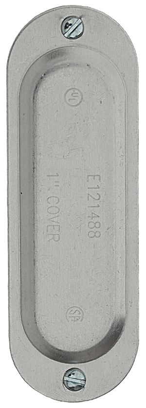 Aluminum Cover, Gray, 2-1/2, 3 in. Size. For use with Aluminum Conduit Body.