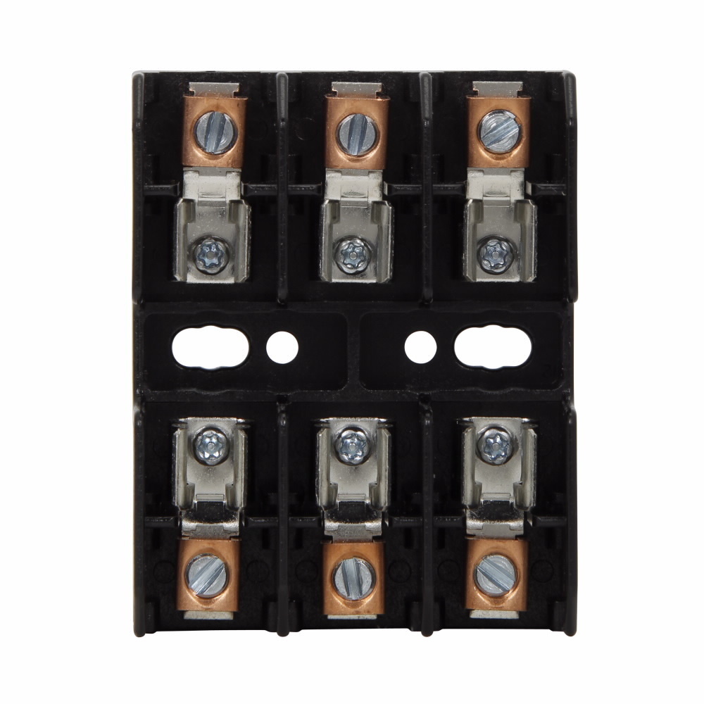 Eaton Bussmann series BG open fuse block, Open fuse block, 1-15 A, Class G, 100 kA, Box lug, 100 kAIC, Thermoplastic, 600 Vac/dc, For use with SC fuse, #14-6 AWG Cu