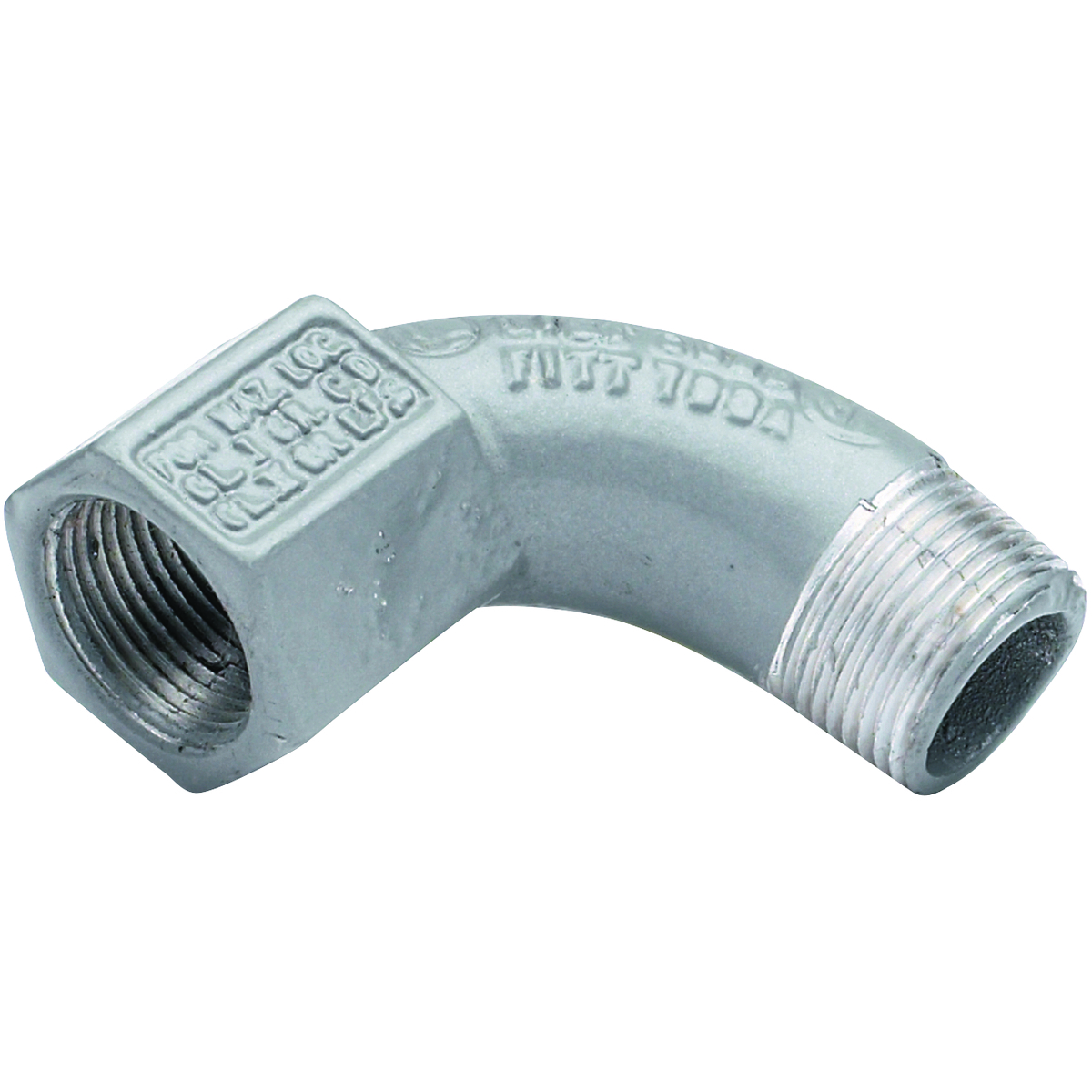 90 1" Iron Elbow, Male/Female