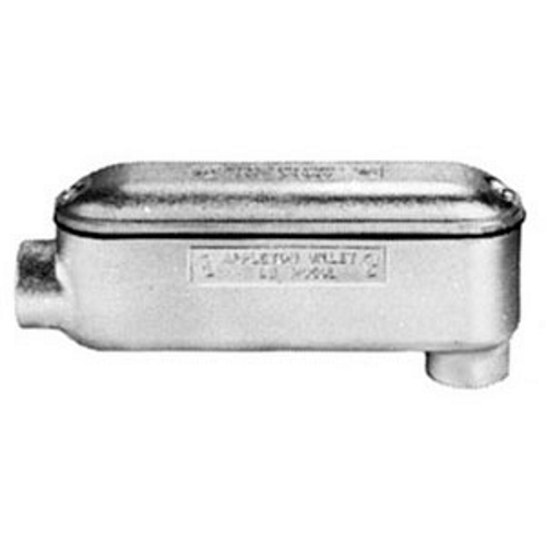 Type LB Mogul Conduit Body, 1-1/4 inch, Malleable Iron, Zinc Electroplated