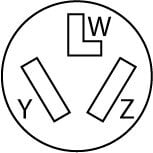 30A RECEPT - 3P3W