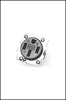 Midwest Electric BR54U Receptacle, 3 Poles, 4 Wires, 50 AMP, 125/250 V, Black, NEMA 14-50R, Flush Mount, Connection: Side Wired, UL Listed, CSA Certified, For Use With C54U Angle Plug