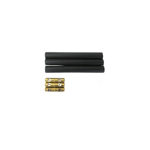 EPCO, Butt Splice Kit, Butt Splice, Cable Size: 8 to 2 AWG, Voltage Rating: 600 V, Operating Temperature: 221 DEG F,105 DEG C, Includes: Mechanical Butt Splice Connector,8-Inch Thick Wall Heat Shrink Tubing, Includes (3) connectors and tubes