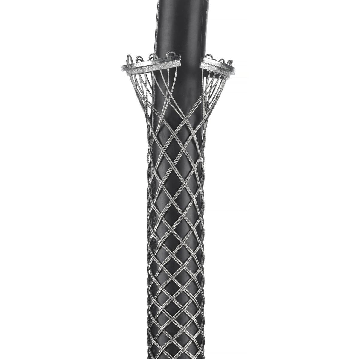 Conduit Riser Grips, 1.75-1.99", 3", Ring Type, Double Weave, Split Mesh, Lace Closing