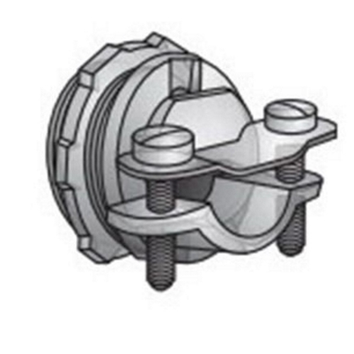 OZ-Gedney Type C - 11 LS Cable And Flexible Cord Connector, Size: 1/2 IN, Connection: Male NPS Hub X Set Screw, Conductor Range: 0.19 - 0.63 IN, Malleable Iron, Finish: Zinc Electroplated, Dimensions: 1-3/8 IN Diameter, 7/16 IN Thread Length, 7/16 IN