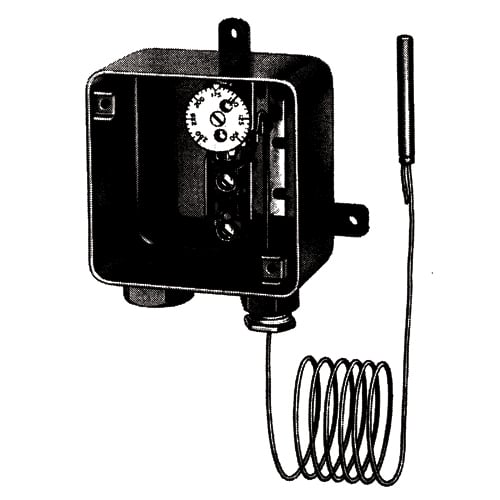 Commercial pipe tracing controls, SPDT, snap action thermostat, 22 Amp, 0  to 150- DEG F/-18  to 56   DEG C,  6 DEG diff., 10 ft capillary, Nema 3R enclosure