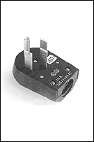 Offers increased flexibility by plugging into receptacles at an angle where space limitations exist.  Plugs are molded of Zytel Nylon, a rugged impact resistant material.