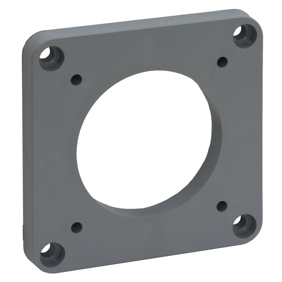 Heavy Duty Products, IEC Pin and Sleeve Devices, Industrial Grade, Accessory, Angle Adapter, For 60A All Wire, Mounting Screws, Gray Non-Metallic