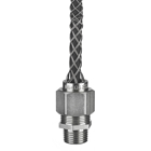 Kellems Wire Management, Deluxe Cord Grips, Straight Male Stainless, .375-.500", 3/4" with Mesh