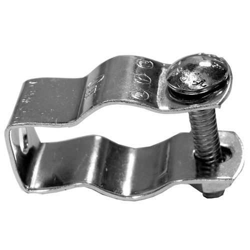 Features:2.16IN Length X 1.1IN Width X 0.75IN Depth, With Carriage Bolt, For Rigid/IMC/EMT/PVC Conduit, Standard:UL, CSA, Size:0.75IN, Number Of Holes:1, Material:Steel, Finish:Zinc Plated