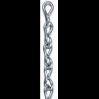 Jack Chain, #12 Size, 100 ft. length, 0.105 in. diameter, Steel material, 29 lb. working load limit