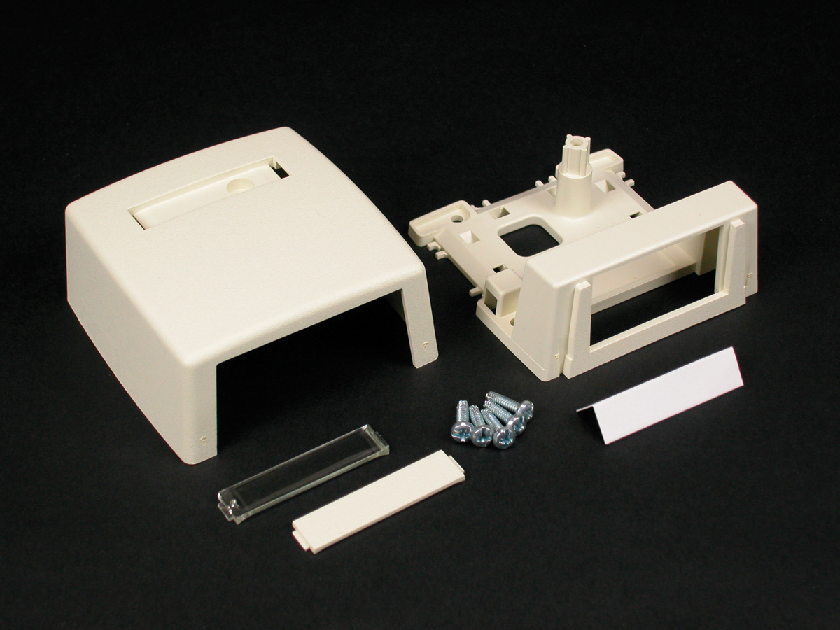 Non-Metallic 1 Insert Multimedia Box Fitting; PVC, Ivory, Compatible With 400BAC and 800BAC Series Raceway