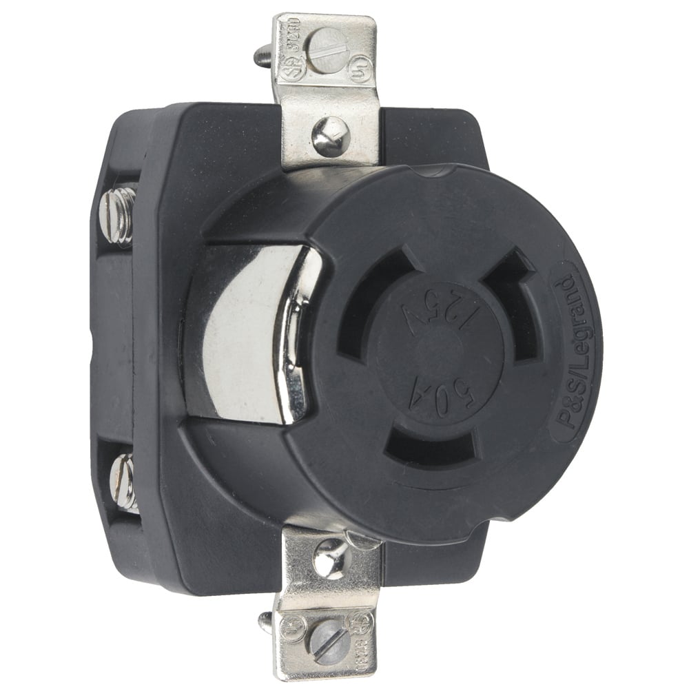 Turnlok Receptacle 2pole 3wire 50amp 125volt Corrosion Resistant
