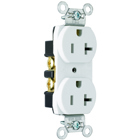 Construction Spec Grade Smooth Face Duplex Receptacle Back and, Side Wire 20amp 125volt White