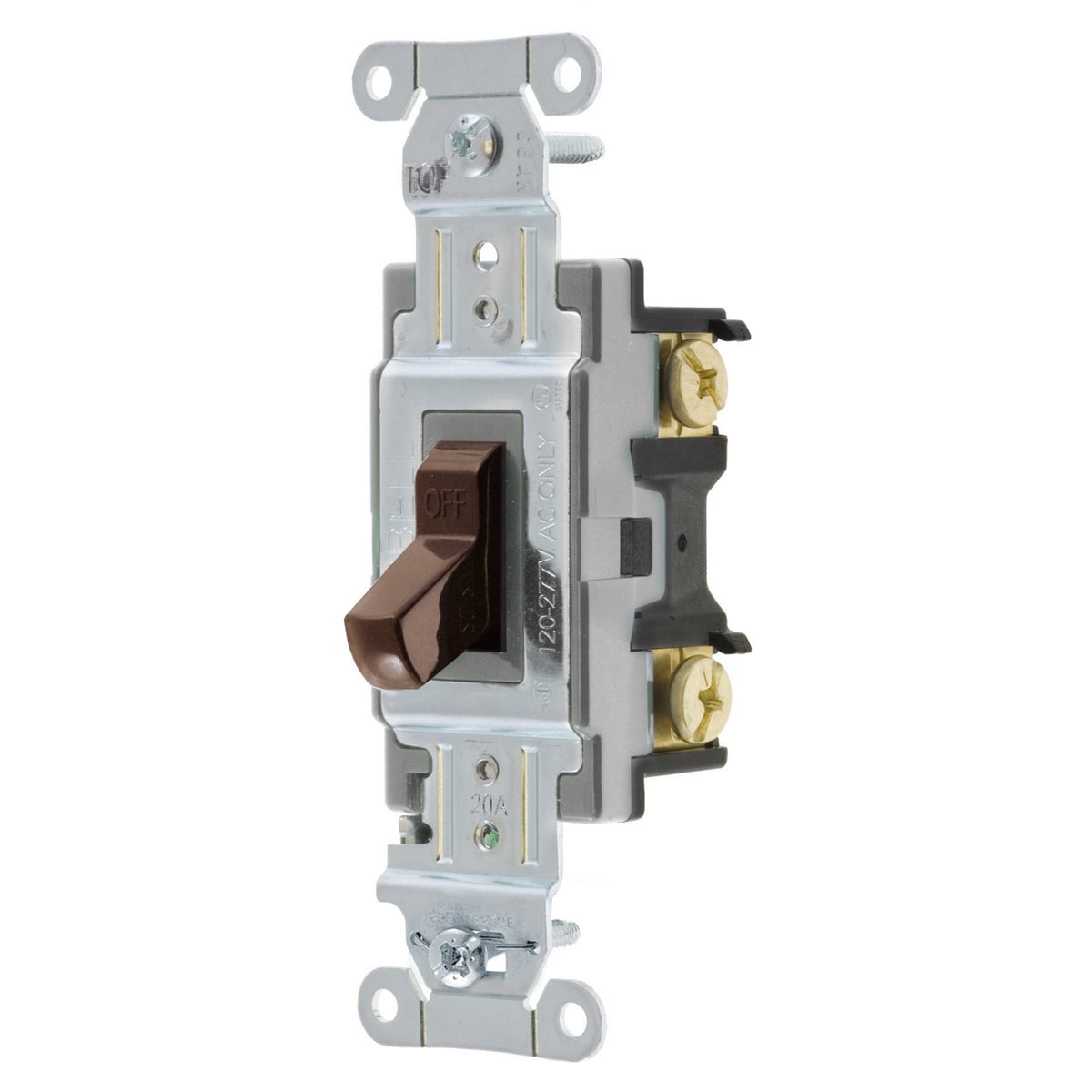CS120 Standard AC Toggle Switch, 120 to 277 V AC, 20 A, 5540 W Power Rating, 2-Position Contact