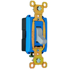 Construction 1pole Switch, Back and, Side Wire, 15amp 120/277 volt, Gray.