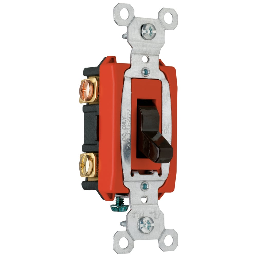 CSB20AC3 Hard Use 20 Amp Toggle Switch, Brown