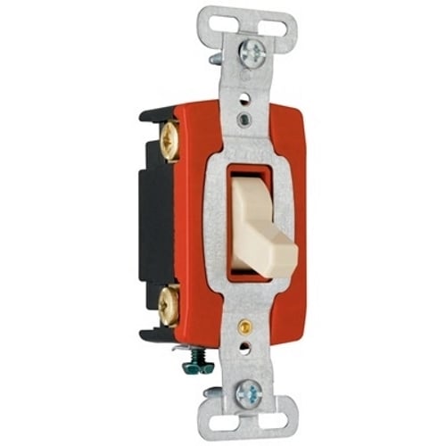 Construction 4way Switch, Back and, Side Wire, 20amp 120/277volt, Gray.