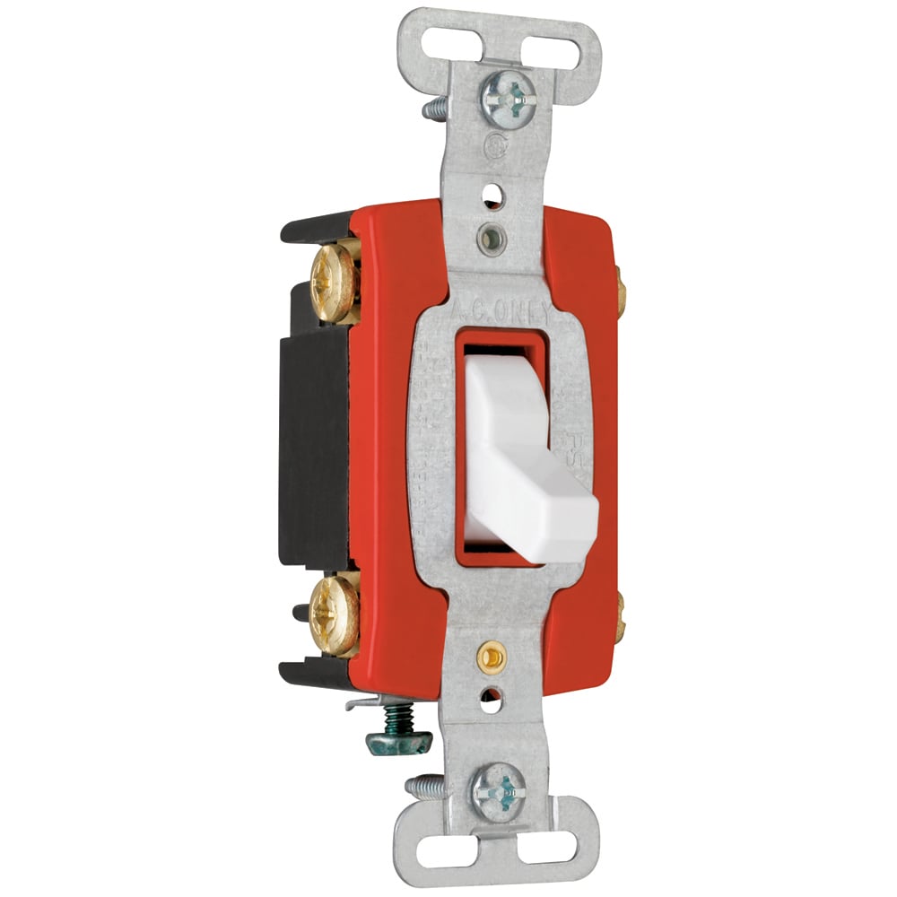 CSB20AC4W Hard Use Switch, White
