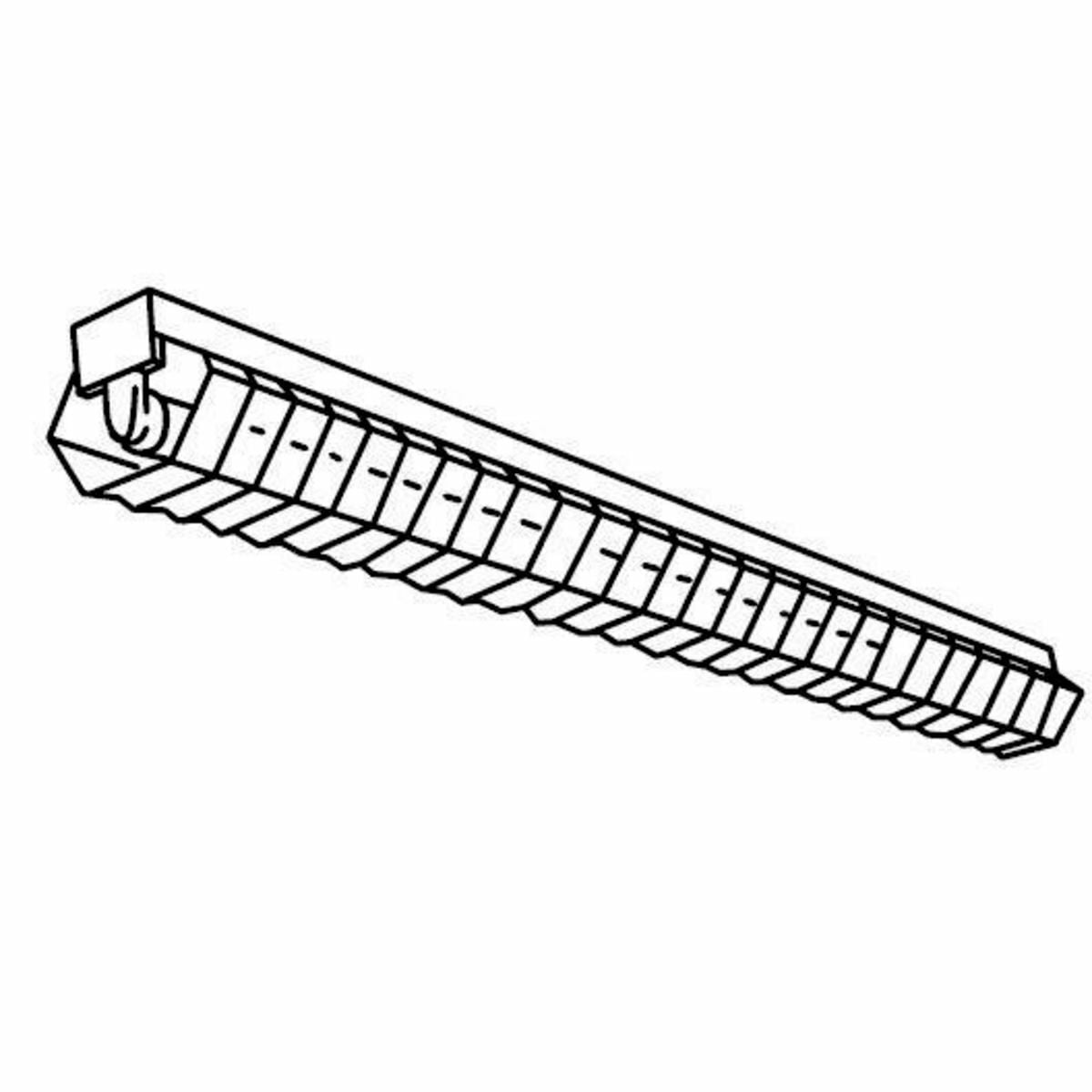 4 ft wire guard for Columbia Lighting CS series.