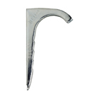 Nail Strap, Steel material, Zinc Plated Finish, Stud mounting, 12 GA thickness, 3/4 in. strap size, EMT