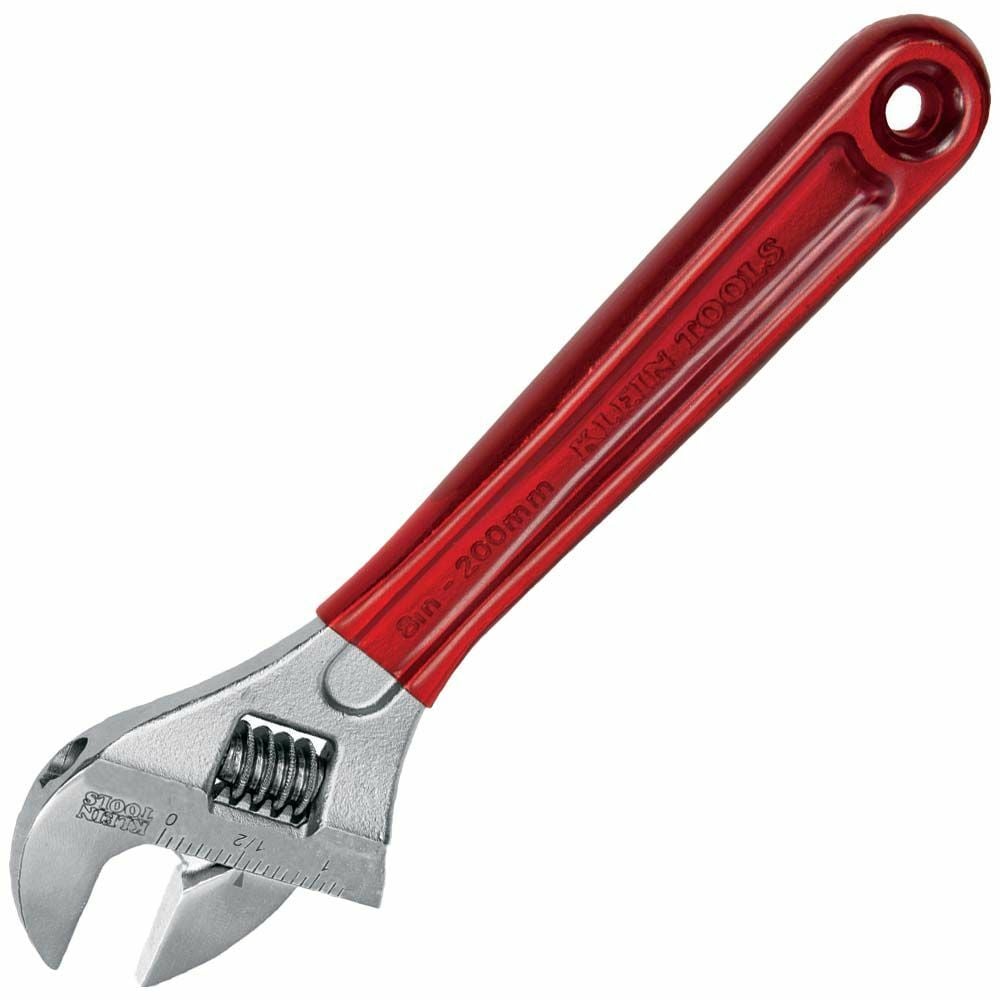Adjustable Wrench, Extra Capacity 8-Inch, Extra capacity allows use of a smaller size wrench to handle bigger jobs, especially in confined spaces