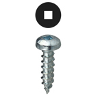 Sheet Metal Screw, Steel material, 1/2 in. length, #10 thread size, Pan head type, Zinc Plated Finish, Square drive type, #2 drill point size