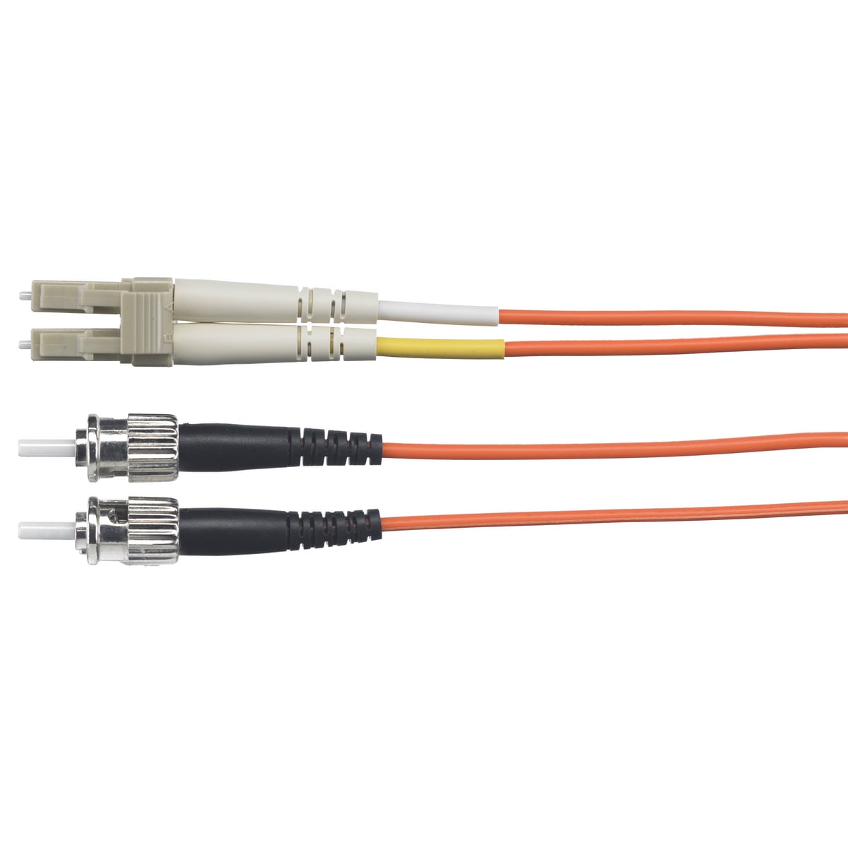 Patch Cord, Fiber Optic, LC to ST- Style, Duplex Multi Mode, 62.5/125, 3 Meter Length