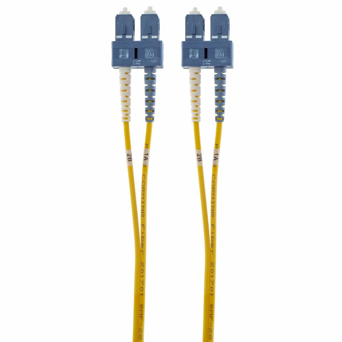 Patch Cord, Fiber Optic, SC to SC, Duplex Single Mode, 3Meter Length