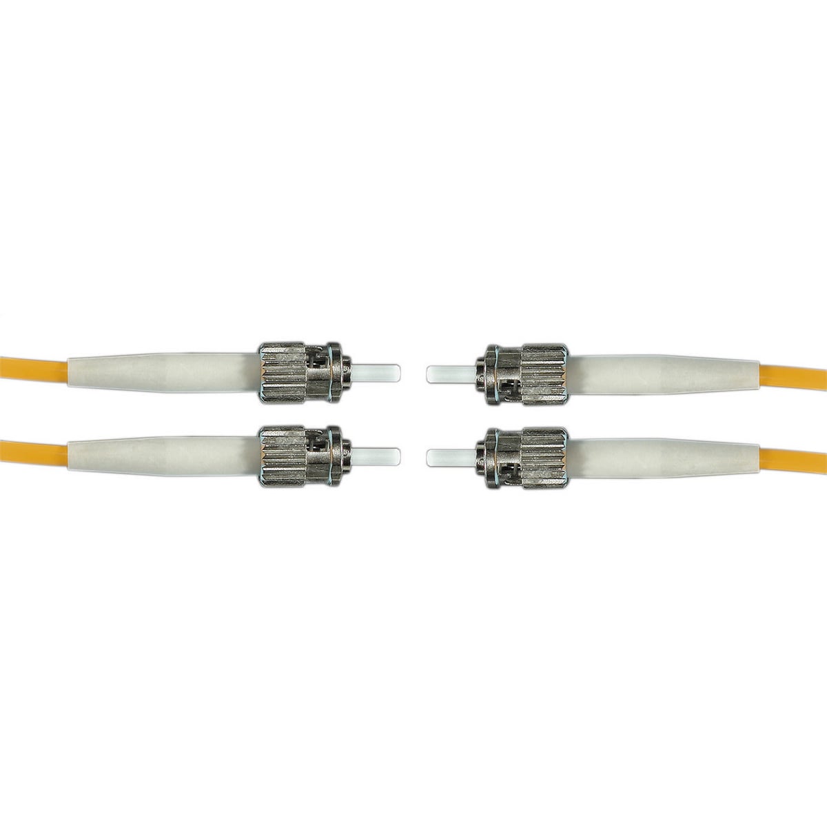 Patch Cord, Fiber Optic, ST-Style to ST-Style, Duplex Single Mode, 3 Meter Length