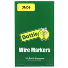 Wire Marker Book, Vinyl Cloth material, 0-9 legend, -40 to +250 DEG F temperature rating, Acrylic adhesive type